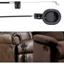 CUGLB Universal Recliner Release Pull Handle, Oval Plastic Sofa Chair Replacement Parts with Cable, Great for Ashley and Major Recliner Brands Sofa