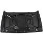 AL4X4 Compatible with The 10th Anniversary Hood Hard Rock Style Full Metal Vented Heat Reduction Hood 2007-2017 Jeep Wrangler JK JKU, Black