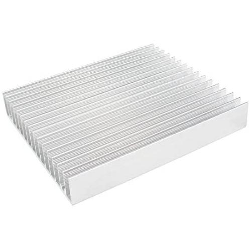 Aluminum Heat Sink Heatsink Module Cooler Fin for High Power Transistor Semiconductor Devices with 16 Pieces fins 120mmx 100mm x 18mm (1 Piece)