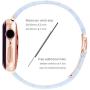 YGTIECS Resin Apple Watch Band Compatible with Apple Watch 42mm/44mm, top Resin Combine with Stainless Steel Connector for iwatch Band Series 6 5 4 3 2 1-Phantom Blue