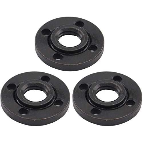 ApplianPar Pack of 3 Angle Grinder Metal Outer Flange Lock Nut 5/8-11 for Dewalt Milwaukee Makita Black & Decker