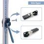 Zipper Slider Repair Replacement Kits for Conceal (2sets) & Metal (2sets) Zipper - Chain Width No.5 (15/64 inch, 6.0mm) or No.6 (16/64 inch, 6.5mm) - Godo Zippy Set2B