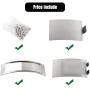 Dracarys Green Egg Replacement Parts Stainless Steel Draft Door Kit BBQ Parts Big Green Egg Parts Accessories Fit for Medium & Large Big Egg Grill, with Punched Mesh Screen