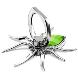 ETRY Christmas Phone Ring Stand Finger Holder, Spider Luxury Diamond, 360 Rotation Metal Ring Grip Animal Emo Hardcore Style - Compatible with All Smartphones and Tables