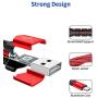 Micro USB Cable Android Charger, JSAUX (2-Pack 6.6FT) Micro USB Android Charger Cable Nylon Braided Cord Compatible with Galaxy S7 S6 J7 Edge Note 5, Kindle. MP3 and More-Red