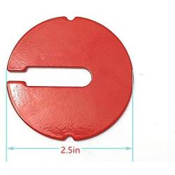 Table Inserts (pack of 3）for 14''band saws or scroll saws（Diameter: 2.5 in, thickness: 0.1 in）