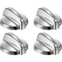 WB03T10284 Knobs Burner Control Knobs Compatible with General Electric GE Range/ Stove/ Oven Knob Replace for AP4346312 PS2321076 (4 Pack)