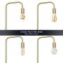 O’Bright Industrial Floor Lamp for Living Room, Metal Lamp, E26 Socket, 70 Inches, Minimalist Design for Decorative Lighting, Stand Lamp for Bedroom, Office, Dorm, Gold