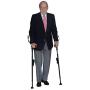 Crutches- Latest Generation Ergobaum by Ergoactives. 1 Pair of The''Pain Reduction'' Crutches