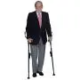 Crutches- Latest Generation Ergobaum by Ergoactives. 1 Pair of The''Pain Reduction'' Crutches
