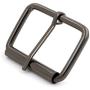 BIKICOCO 2 Roller Pin Buckles Handmade Hardware for Bags Leather Belt Webbing Straps, Gunmetal - Pack of 6