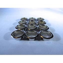 Candle Cup Inserts - Grommets – Nickel – 12 Pieces - 7/8 Inch Hole Size