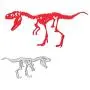 SXLFY Metal Die Cuts for Card Making Stencils DIY Scrapbook Supplies 2-Piece Set (Dinosaur Fossil)