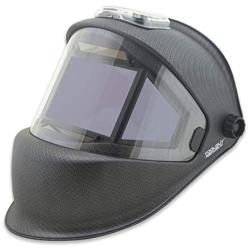 TGR Panoramic 180 View Solar Powered Auto Darkening Welding Helmet - True Color (MATTE CARBON FIBER)