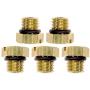 APDTY 141416 Diesel Fuel Filter Water Seperator Air Bleeder Screw & Oring (5 Upgraded Brass Metal Design; Screws Into The Top Of The Fuel Filter Water Seperator Assembly; Replaces 97363195, 12642623)