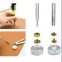 LYNDA 80 Sets Metal Snap Fasteners, 4 Colors Snap Fasteners with 4 Pieces Fixing Tools,Used in Leather Craft, DIY Craft, Overalls, Jacket and Jeans,15mm in Diameter
