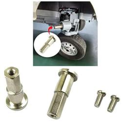 freneci 1/12 Remote Control Car Metal Upgrade Parts Rear Wheel Axle Fit for WPL D12 Spare Fittings Replacement Accessories - Rear Axles