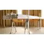 Bora Portamate Speedhorse Sawhorse Pair– Two Pack, Table Stand with Folding Legs, Metal Top for 2x4, Heavy Duty Pro Bench Saw Horse for Woodworking, Carpenters, Contractors, PM-4500T
