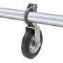 Standard Gate Helper Wheel 6'', for Chain Link Fence Swing Gate Fits 1 5/8'' Gate Frame