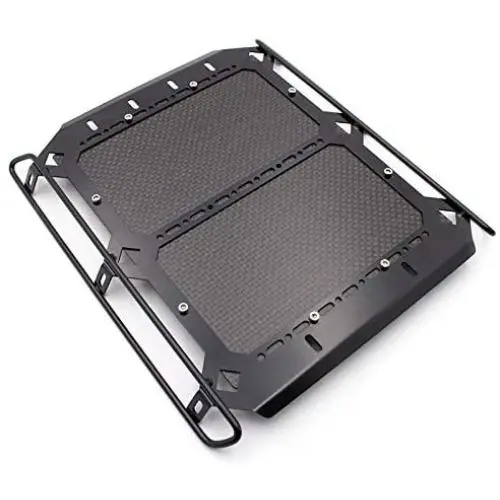 KYX Racing Metal Roof Rack with Carbon Fibre Panel 184x168mm Upgrades Parts Accessories for RC Crawler Car Traxxas TRX6 G63 TRX4 G500 Car Body KYX Racing Metal Roof Rack with Carbon Fibre Panel 184x168mm Upgrades Parts Accessories for RC Crawler Car Traxxas TRX6 G63 TRX4 G500 Car Body