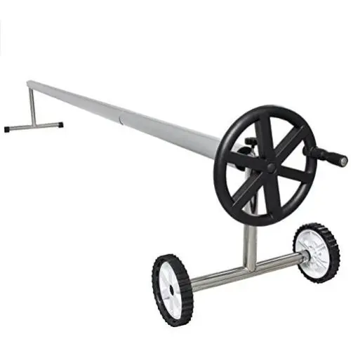 Best Choice Products 21ft Aluminum Inground Swimming Pool Cover Reel w/Hand Crank, Silver Best Choice Products 21ft Aluminum Inground Swimming Pool Cover Reel w/Hand Crank, Silver