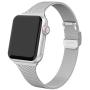 Compatible with Apple Watch Bands 38mm 40mm 42mm 44mm, Stainless Steel Metal Mesh Wristband Loop Replacement Band for Women Men Iwatch Series 6 5 4 3 2 1 with Gift Package (Silver, 38mm/40mm)