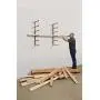 Bora Wood Organizer and Lumber Storage Metal Rack with 6-Level Wall Mount – Indoor and Outdoor Use, In Orange | PBR-001 Bora Wood Organizer and Lumber Storage Metal Rack with 6-Level Wall Mount – Indoor and Outdoor Use, In Orange | PBR-001