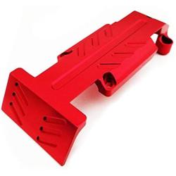 Atomik RC Revo 3.3 Nitro Aluminum Alloy Rear Skid Plate Hop Up Upgrade, Red Replaces Part 5337