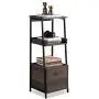 Sekey Home Bookcase | Bookshelf | Cabinet with Storage Shelf and Drawer , Sturdy and Easy Assembly, Wood Look Accent Furniture with Metal Frame, Smoky Oak Sekey Home Bookcase | Bookshelf | Cabinet with Storage Shelf and Drawer , Sturdy and Easy Assembly, Wood Look Accent Furniture with Metal Frame, Smoky Oak