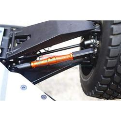 GPM Losi 1/10 Baja Rey 4WD Desert Truck (LOS03008) Upgrade Parts Aluminum Front Turnbuckle for Steering - 1Pr Set Orange