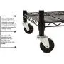 Meet perfect 6-Shelf Adjustable Wire Shelves on Wheels, Heavy Duty 6 Tier Storage Shelving Unit(350lbs Capacity Per Shelf with Feet), Metal Steel Organizer Wire Rack- Black(48L x 18W x 82H w/Casters)