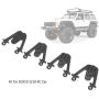 RC Car Shock Tower, Metal Adjustable Shock Damper Towers Mount Multihole Accessory for SCX10 1/10 RC Car(Black)