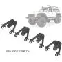 RC Car Shock Tower, Metal Adjustable Shock Damper Towers Mount Multihole Accessory for SCX10 1/10 RC Car(Black)