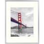 Frametory, 11x14 Aluminum Metal Photo Frame with Ivory Color Mat for 8x10 Picture & Real Glass (Silver, Pack of 1)
