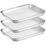 Baking Sheet Pan for Toaster Oven, Stainless Steel Baking Pans Small Metal Cookie Sheets by Umite Chef, Superior Mirror Finish Easy Clean, Dishwasher Safe, 9 x 7 x 1 inch, 3 Piece/set Baking Sheet Pan for Toaster Oven, Stainless Steel Baking Pans Small Metal Cookie Sheets by Umite Chef, Superior Mirror Finish Easy Clean, Dishwasher Safe, 9 x 7 x 1 inch, 3 Piece/set