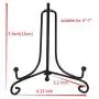 (4 Pack) Iron Display Stand, Black Iron Easel Plate Display Photo Holder Stand, Displays Picture Frames, Cookbooks, Decorative Plates, Tablets and Art 5 Inch (4 Pack) Iron Display Stand, Black Iron Easel Plate Display Photo Holder Stand, Displays Picture Frames, Cookbooks, Decorative Plates, Tablets and Art 5 Inch