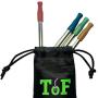 NEW FALL colors 12 Pc Set of Silicone Straw Tips for Metal and Stainless Steel Drinking Straws | Bonus: 4 Silencers | Multi-color Food-Grade Straw Covers and Silencers