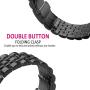 HATALKIN Compatible with Samsung Galaxy Watch 3 Band Bands 45mm Accessories Stainless Steel Metal Replacement Strap for Galaxy Watch3 45mm/Galaxy Watch 46mm/Gear S3 Frontier Men Women (Black/Black)