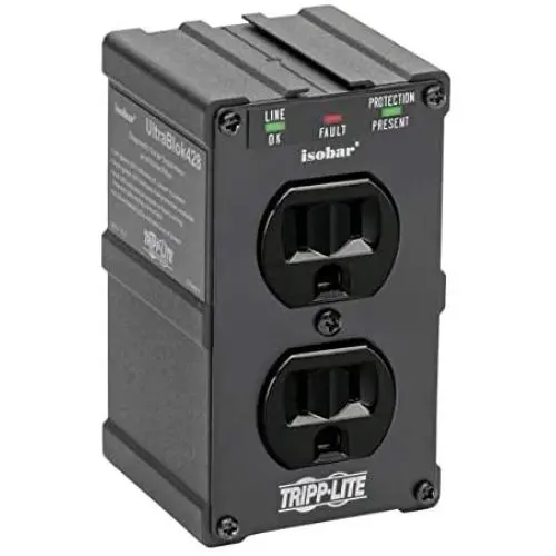 Tripp Lite Isobar Surge Protector Power Strip, Lifetime Limited Warranty Black Tripp Lite Isobar Surge Protector Power Strip, Lifetime Limited Warranty Black