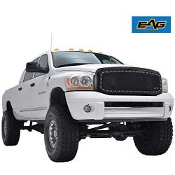 EAG Rivet Stainless Steel Wire Mesh Replacement Fit for 06-08 Dodge Ram 1500/06-09 Dodge Ram 2500/3500 Grille