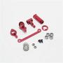 VERBAY Upgrade Parts for WLtoys 1: 14 144001 RC Car Metal Steering Swing Arm Base C Rear Hub Seat Servo Pull Rod,Red