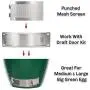 GriAddict Upgrade Mesh Screen for Medium & Large Big Green Egg Replacement Accessories, Stainless Punched Metal Panel Work with Green Egg Draft Door Parts, More Robust Than The Original Equipment GriAddict Upgrade Mesh Screen for Medium & Large Big Green Egg Replacement Accessories, Stainless Punched Metal Panel Work with Green Egg Draft Door Parts, More Robust Than The Original Equipment