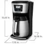 BLACK+DECKER 12-Cup Thermal Coffeemaker, Black/Silver, CM2035B BLACK+DECKER 12-Cup Thermal Coffeemaker, Black/Silver, CM2035B