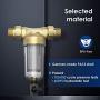 Waterdrop PFK Whole House Sediment Water Filter, Spin Down Sediment Water Filter, 50-Micron, 1'' MNPT + 3/4'' FNPT, BPA Free, Heavy Duty 316L Molybdenum Alloy Build