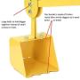 Childrensneeds.com Sand Digger Toy Backhoe for Snow, Sand, Beach, Dirt, A Durable Metal Outdoor Ride-on Excavator Toy for Ages 3 and Up (Yellow)