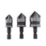 Drill Warehouse 3 Piece 1/4'' Hex 12/16/19mm Countersink Bore Set for Wood Metal Quick Change Bit, Pack in Metal Box Drill Warehouse 3 Piece 1/4'' Hex 12/16/19mm Countersink Bore Set for Wood Metal Quick Change Bit, Pack in Metal Box
