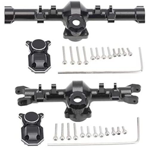 SNOWINSPRING for 1/24 RC Crawler Axial SCX24 90081 AXI00002 Parts Metal Front & Rear Axle Diff Cover Upgrade Accessories