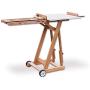 Creative Mark Mirage Studio Artist Easel for Canvas to 71'' High, Fully Adjustable from Horizontal to Vertical, Rolling Wheels - Natural Elm Wood
