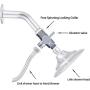 100% Solid Metal Shower Arm Diverter Valve for Hand Held Showerhead and Fixed Spray Head ∣ G 1/2 3-Way Bathroom Universal Shower System Replacement Part (Chrome Finished)