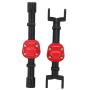 RC Front Rear Axle Housing Parts,Jadpes Alloy Front and Rear Axle Housing Metal Front Rear Axle Housing Cover Fit for MN90/ MN91/ MN45 RC Accessory Upgrade Part(Black)